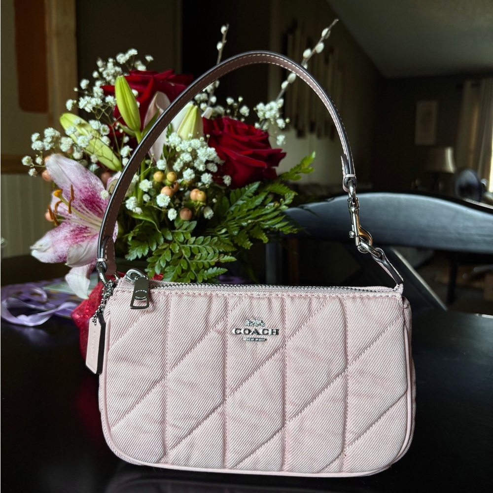NWOT Coach Nolita 19 in Pink Denim